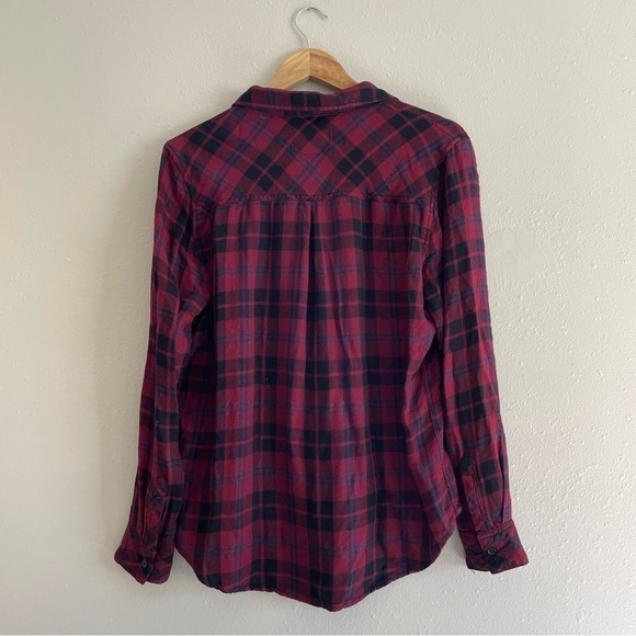 Rails | Red and Navy Flannel Plaid Button Down - Picture 5 of 10
